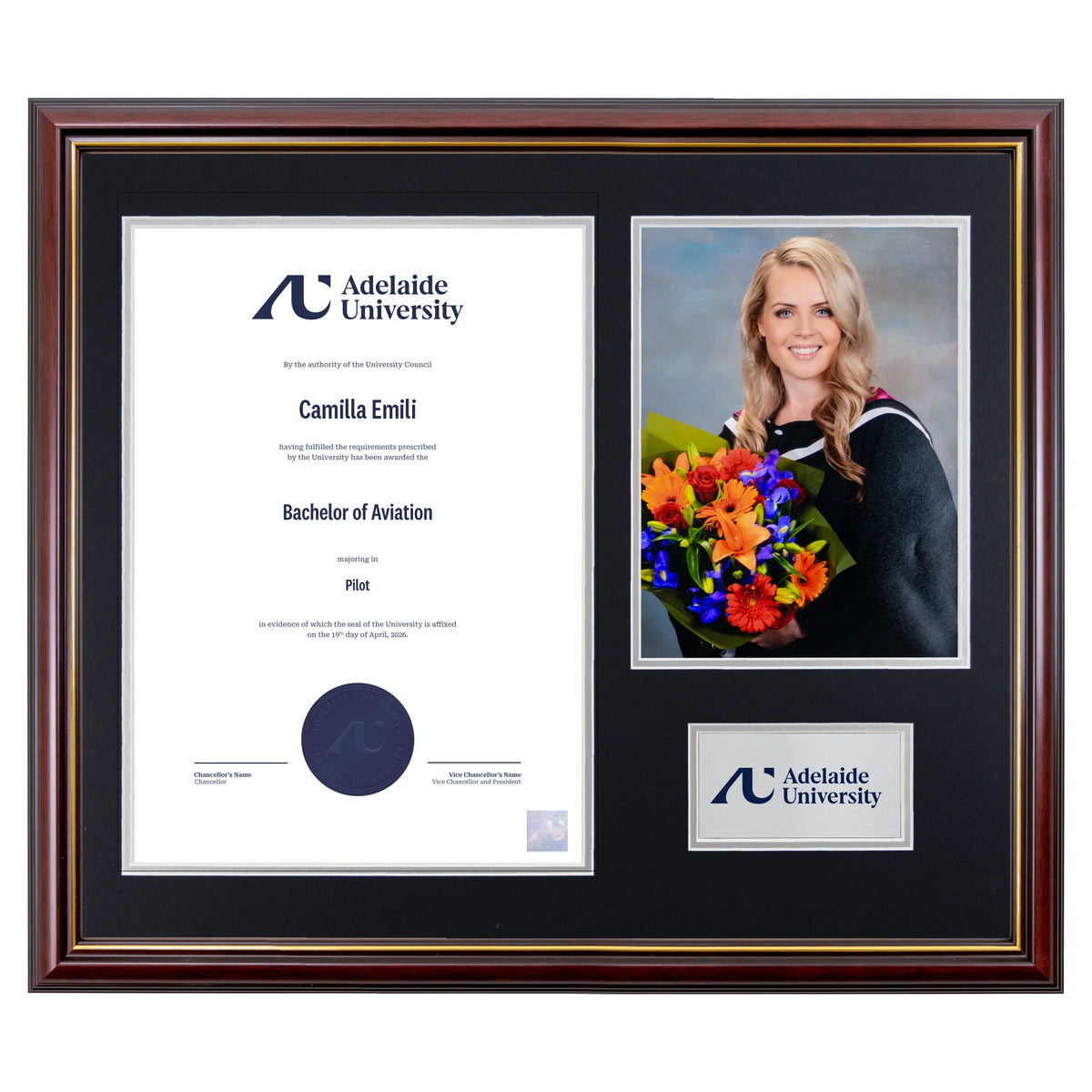 Grand Capri Photo Certificate Frame - Adelaide University