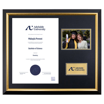 Premium Gold Photo Certificate Frame - Adelaide University
