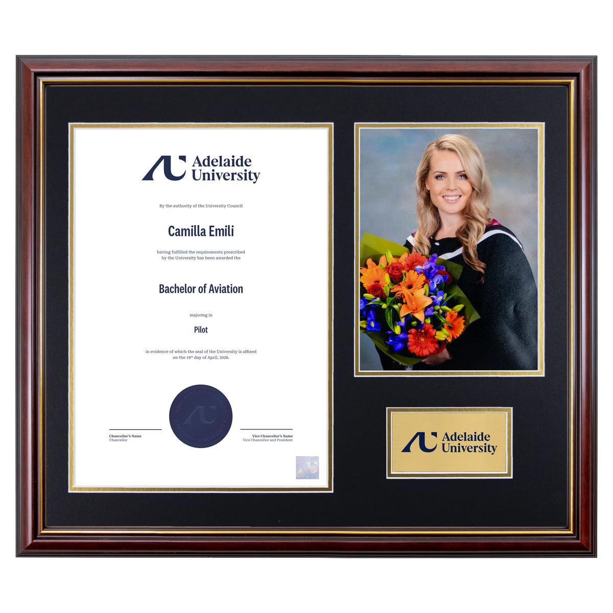Grand Capri Photo Certificate Frame - Adelaide University