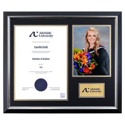 Premium Silver Photo Certificate Frame - Adelaide University
