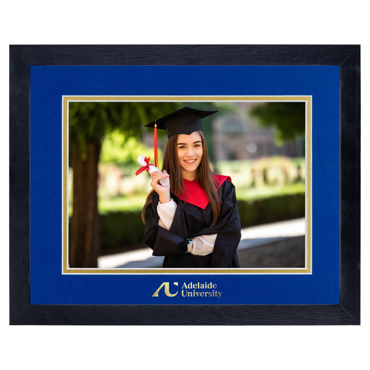 Medium Standard Black Glass Photo Frame 250x200mm (10x8in) - Adelaide University