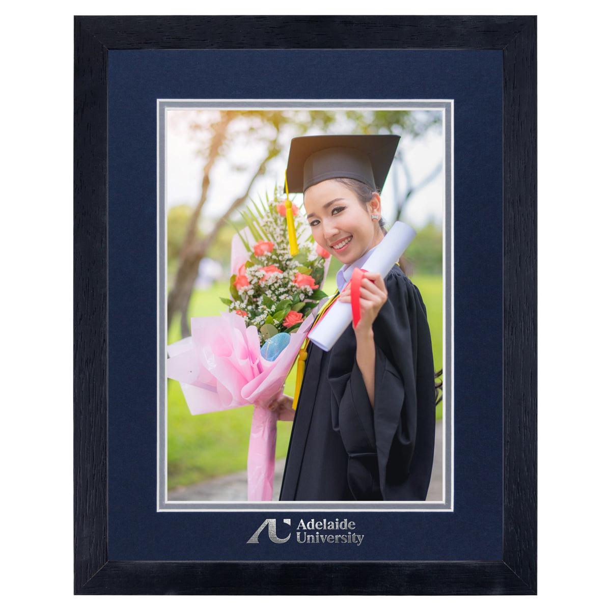 Medium Standard Black Glass Photo Frame 250x200mm (10x8in) - Adelaide University