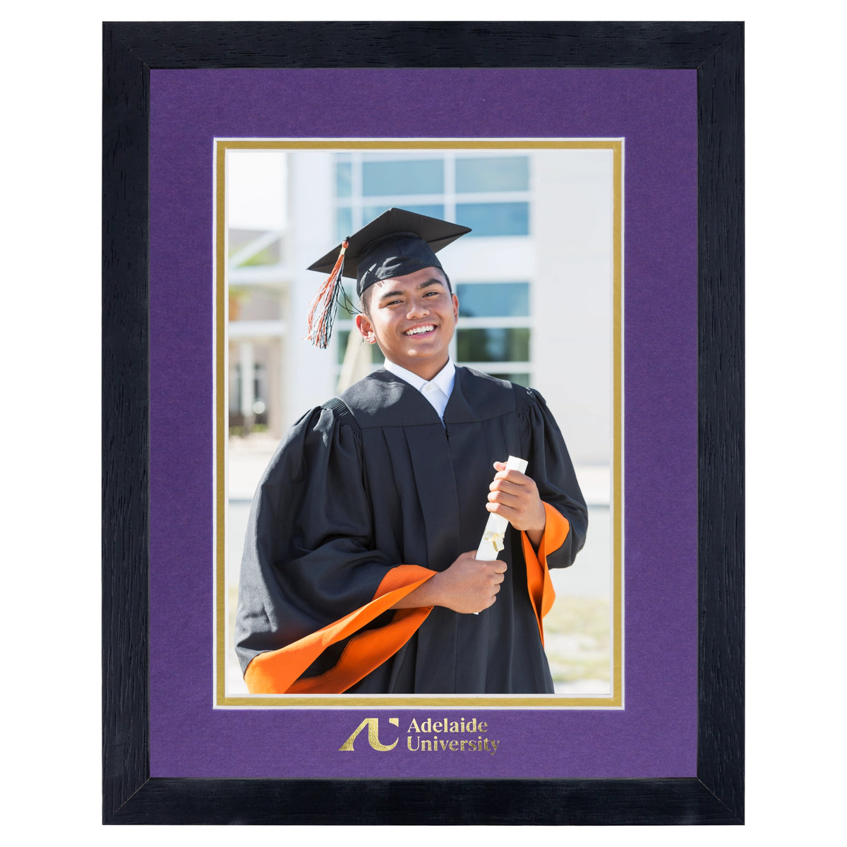 Medium Standard Black Glass Photo Frame 250x200mm (10x8in) - Adelaide University