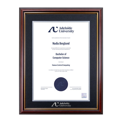 Grand Capri Single Certificate Frame - Adelaide University