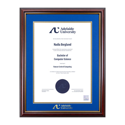Grand Capri Single Certificate Frame - Adelaide University