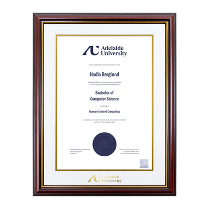 Grand Capri Single Certificate Frame - Adelaide University