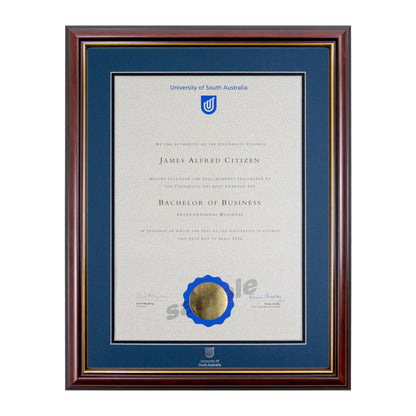 Grand Capri Single Certificate Frame - University of South Australia