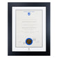 Prestige Black Single Certificate Frame - University of South Australia