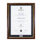 Flinders University Single Certificate Frame - Birdseye Walnut