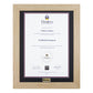 Flinders University Single Certificate Frame - Natural