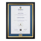 Flinders University Single Certificate Frame - Premium Gold