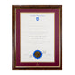 University of South Australia Single Certificate Frame - Birdseye Walnut