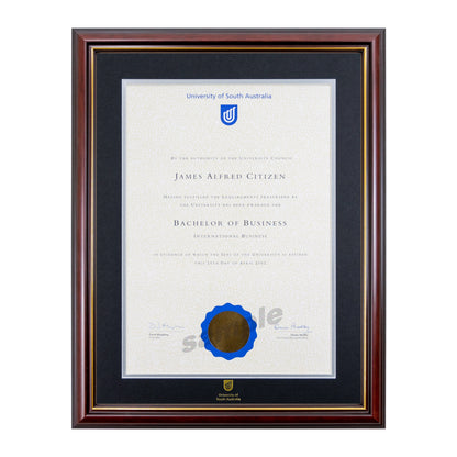 Grand Capri Single Certificate Frame - University of South Australia