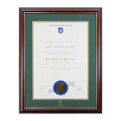 Grand Capri Single Certificate Frame - University of South Australia