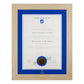 University of South Australia Single Certificate Frame - Natural