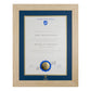 University of South Australia Single Certificate Frame - Natural