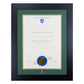 University of South Australia Single Certificate Frame - Premium Black
