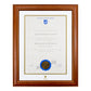 University of South Australia Single Certificate Frame - Traditional Timber
